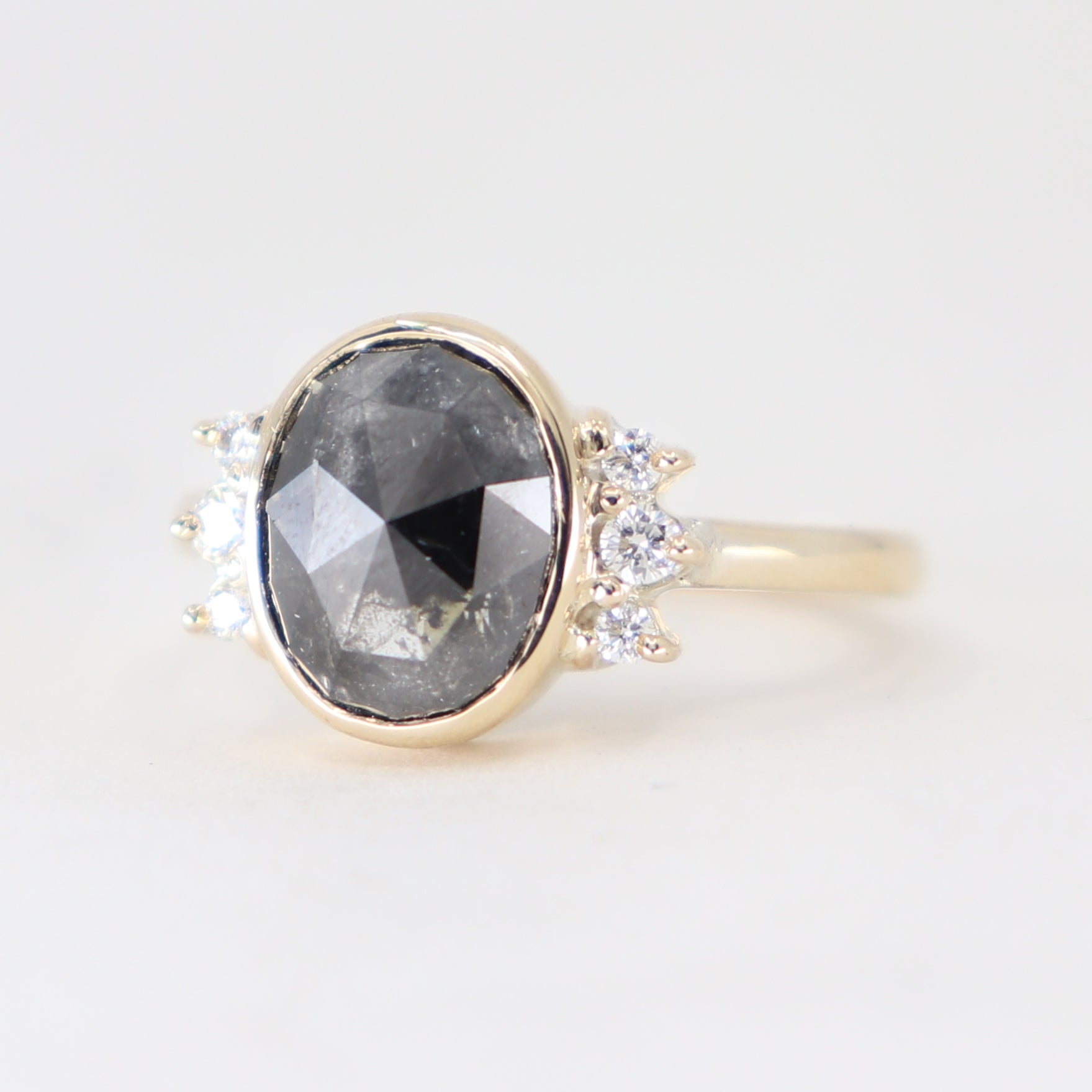 Celestial Oval Grey Diamond