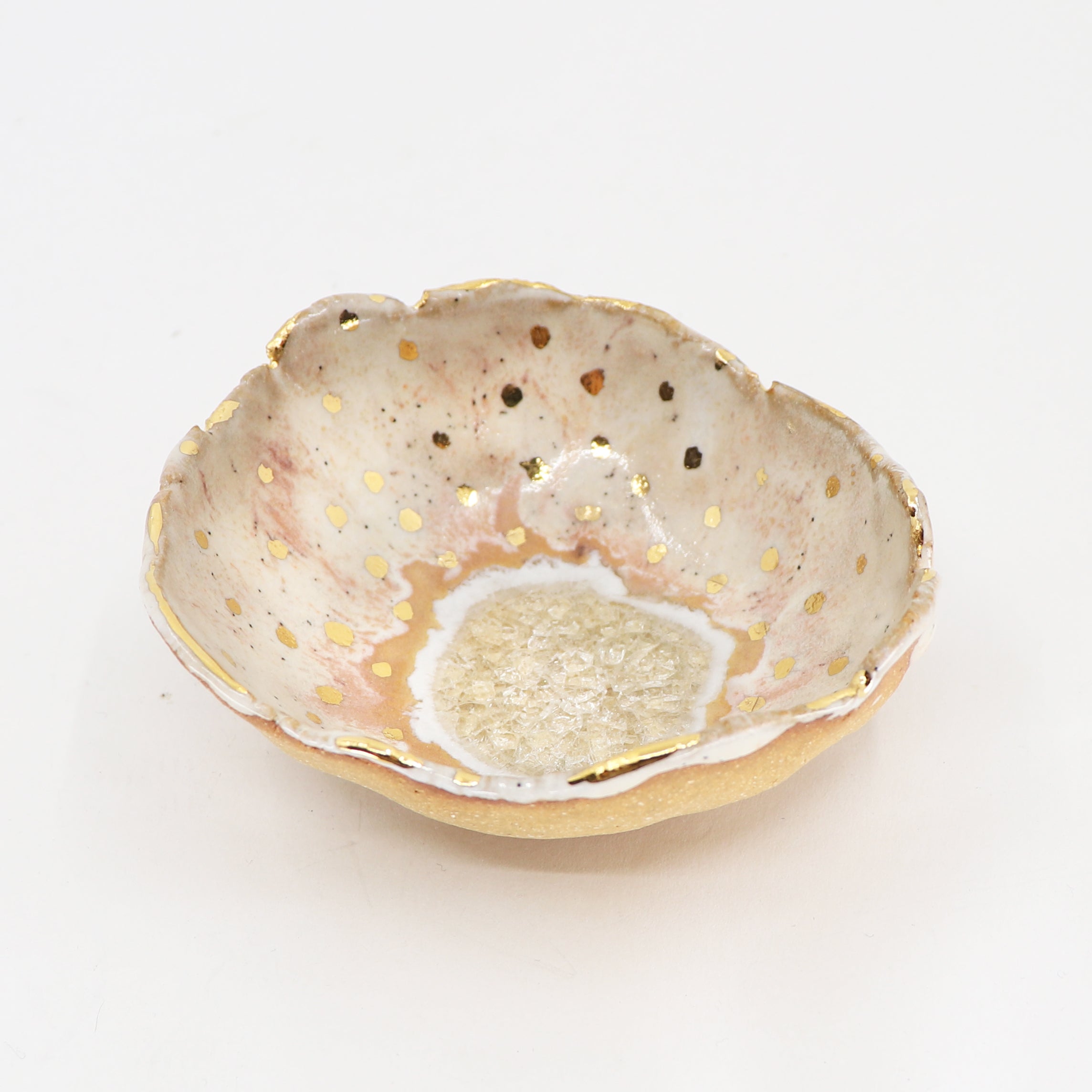 Gold Dot Ring Dish