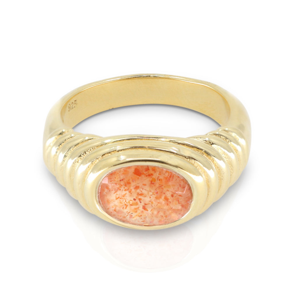 Iris Sunstone Gold Ring