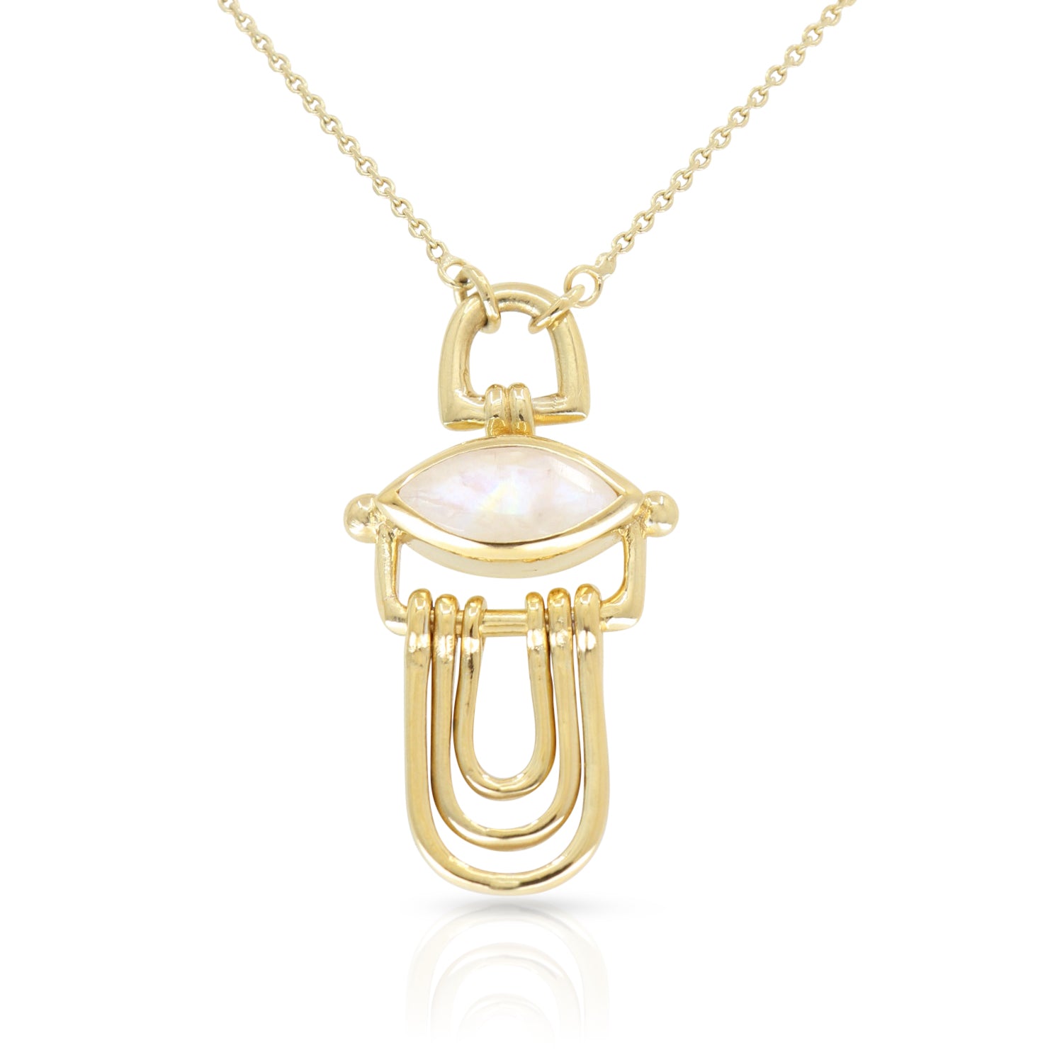 Athena Moonstone Gold Necklace