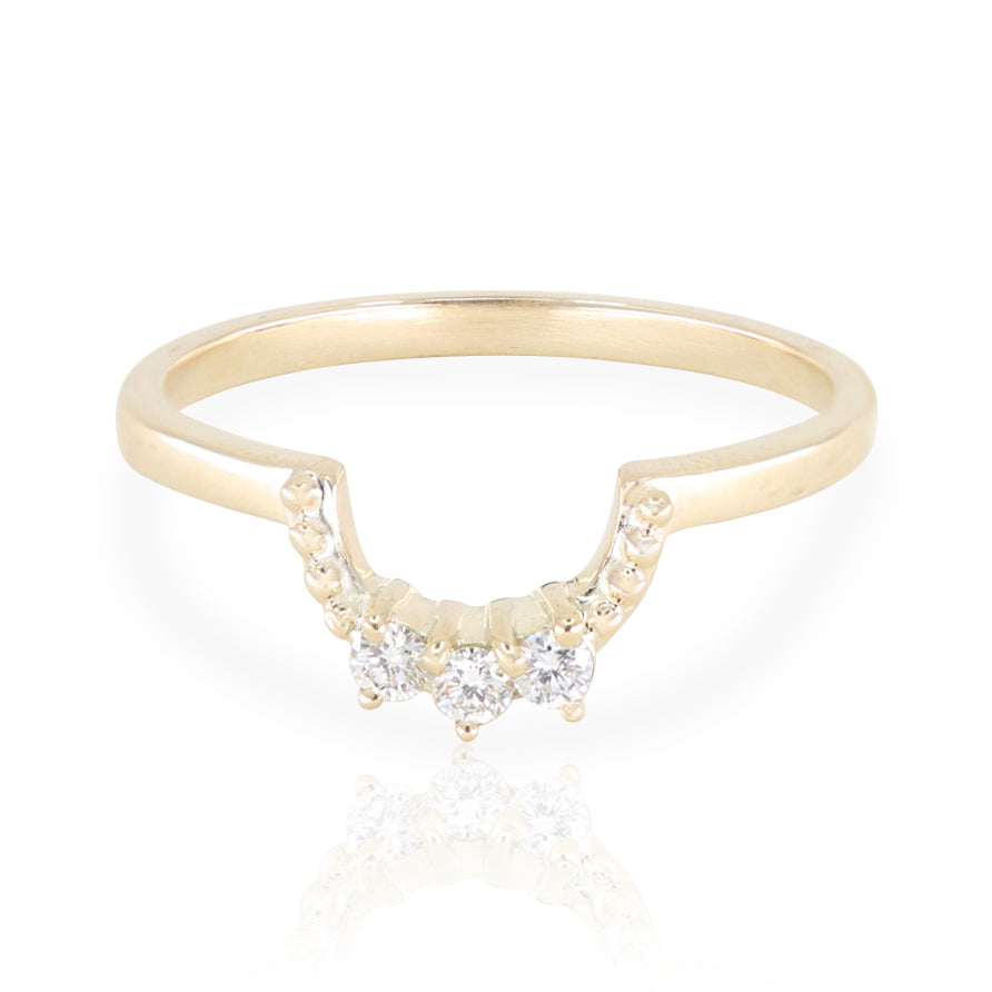 Champagne Diamond Forever Stack 14K Yellow Gold