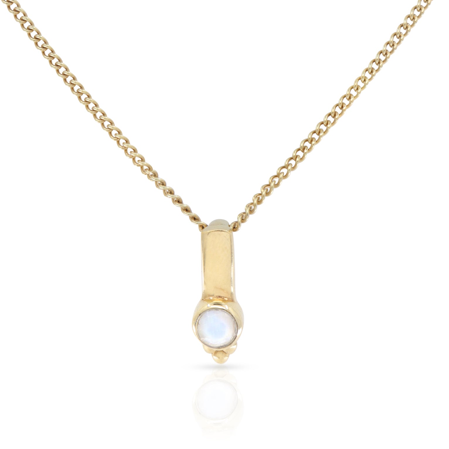 Rhea Gold Moonstone Necklace