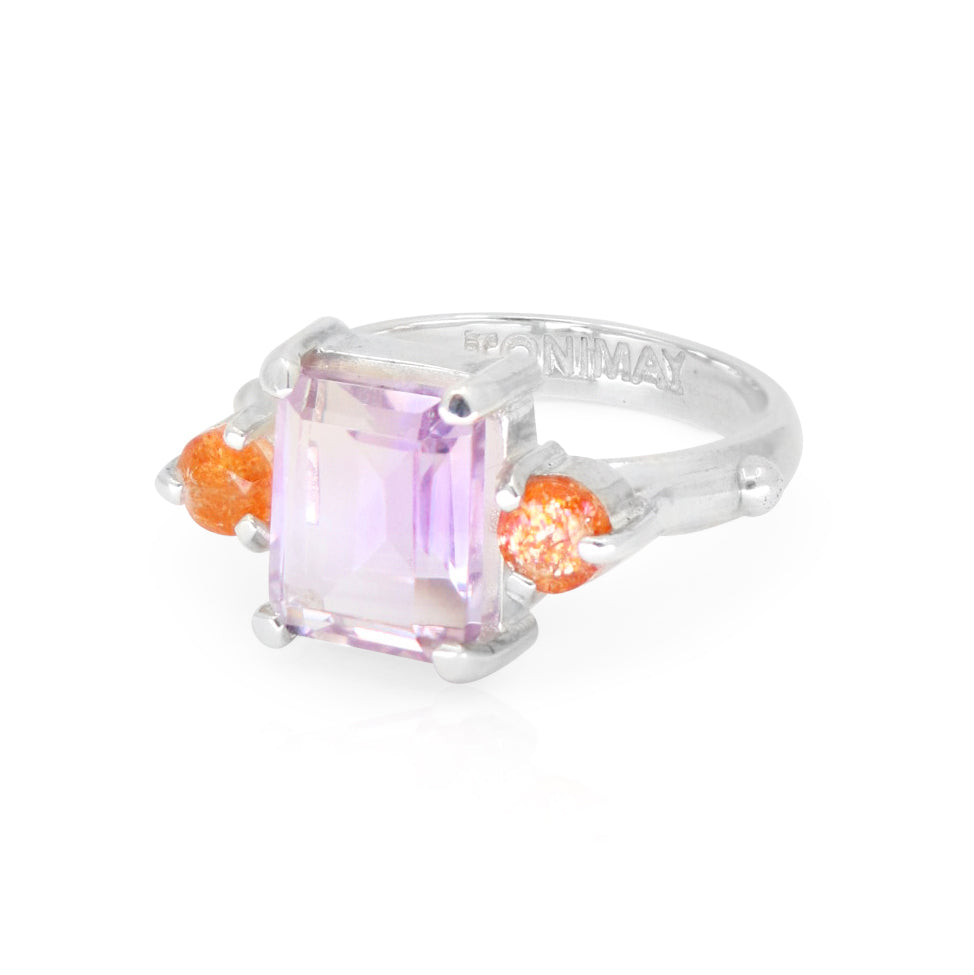 Priya Ametrine Silver Ring