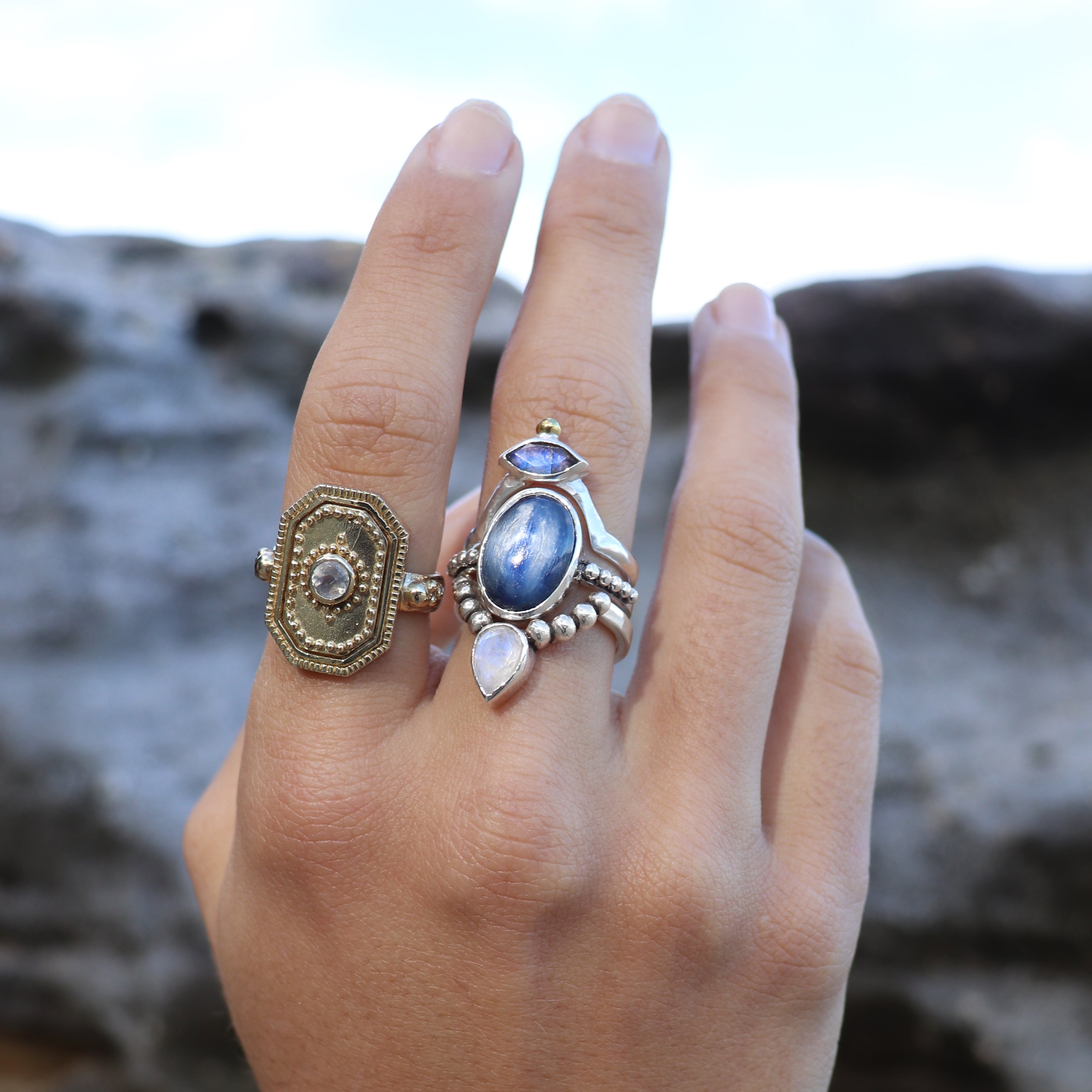 Zenith Labradorite Crescent