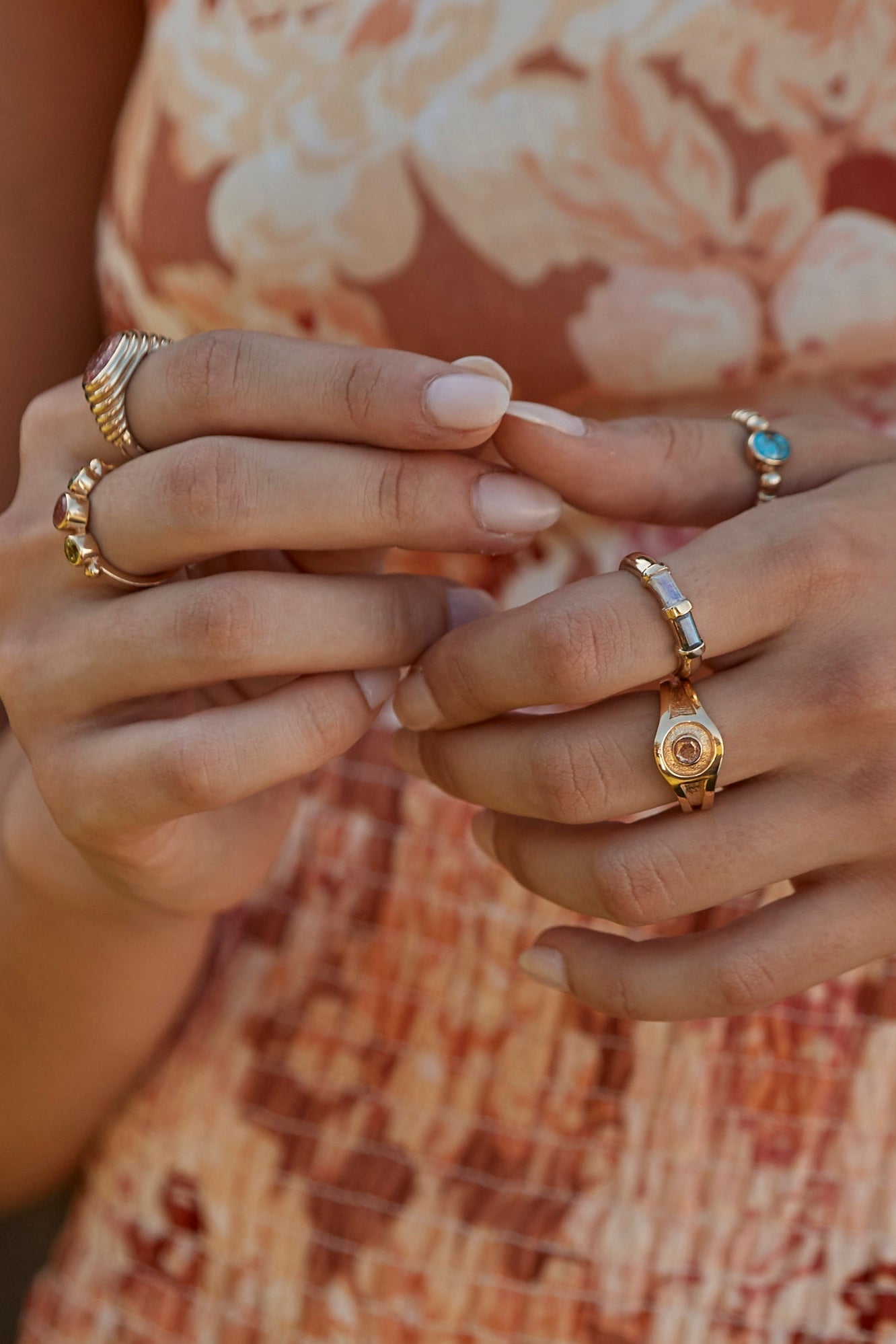 Athens Sunstone Gold Signet