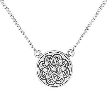 Mandala Silver Necklace