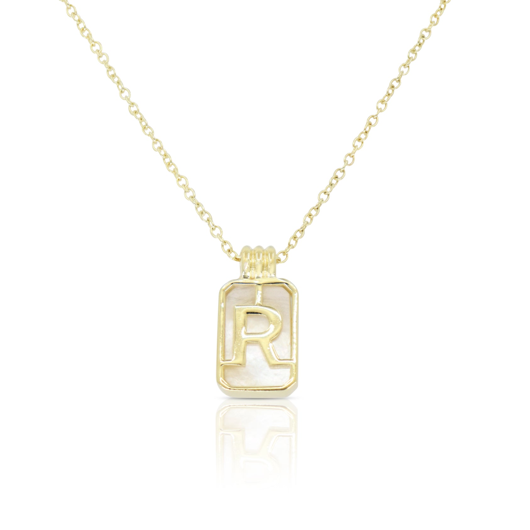 Initial A to Z Gold Necklace