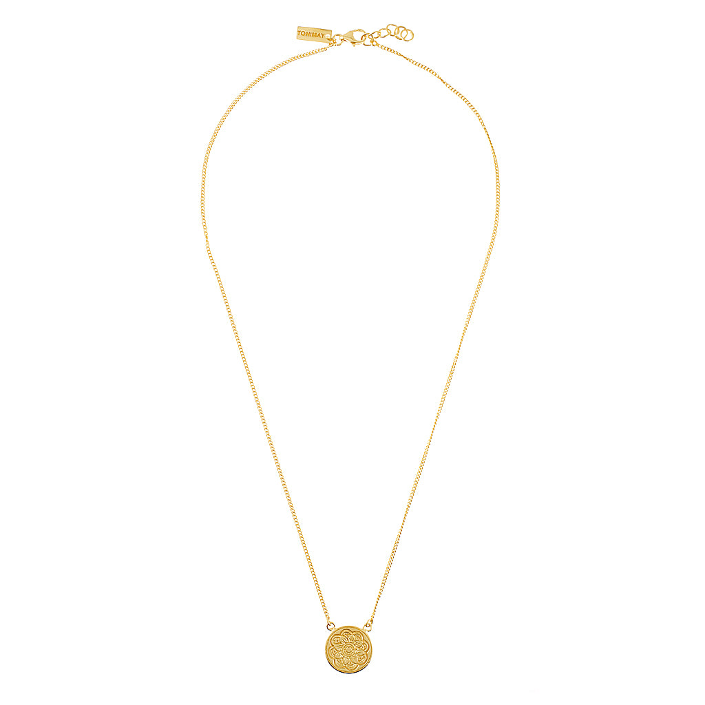 Mandala Gold Necklace
