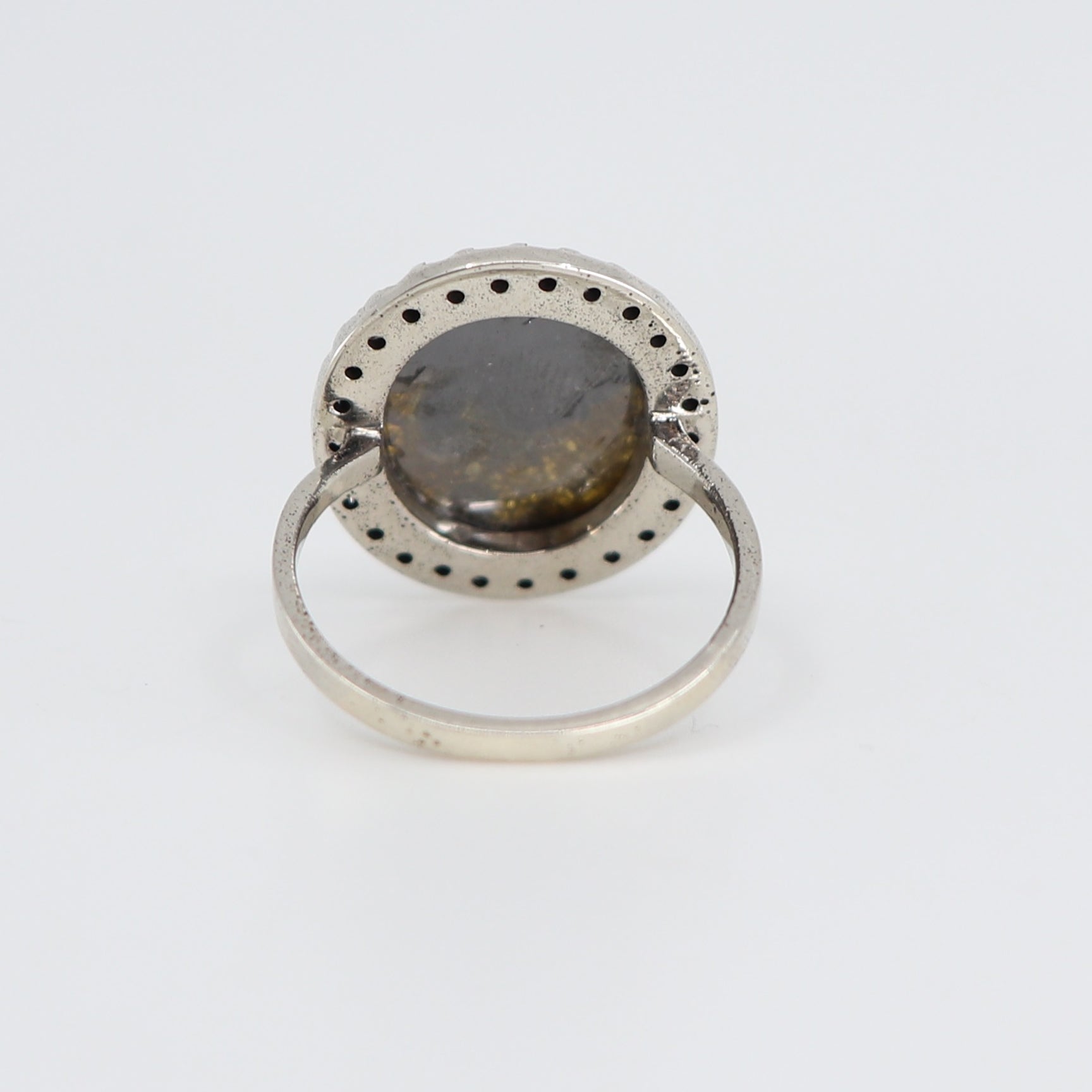 Cosmic Diamond Art Deco Ring