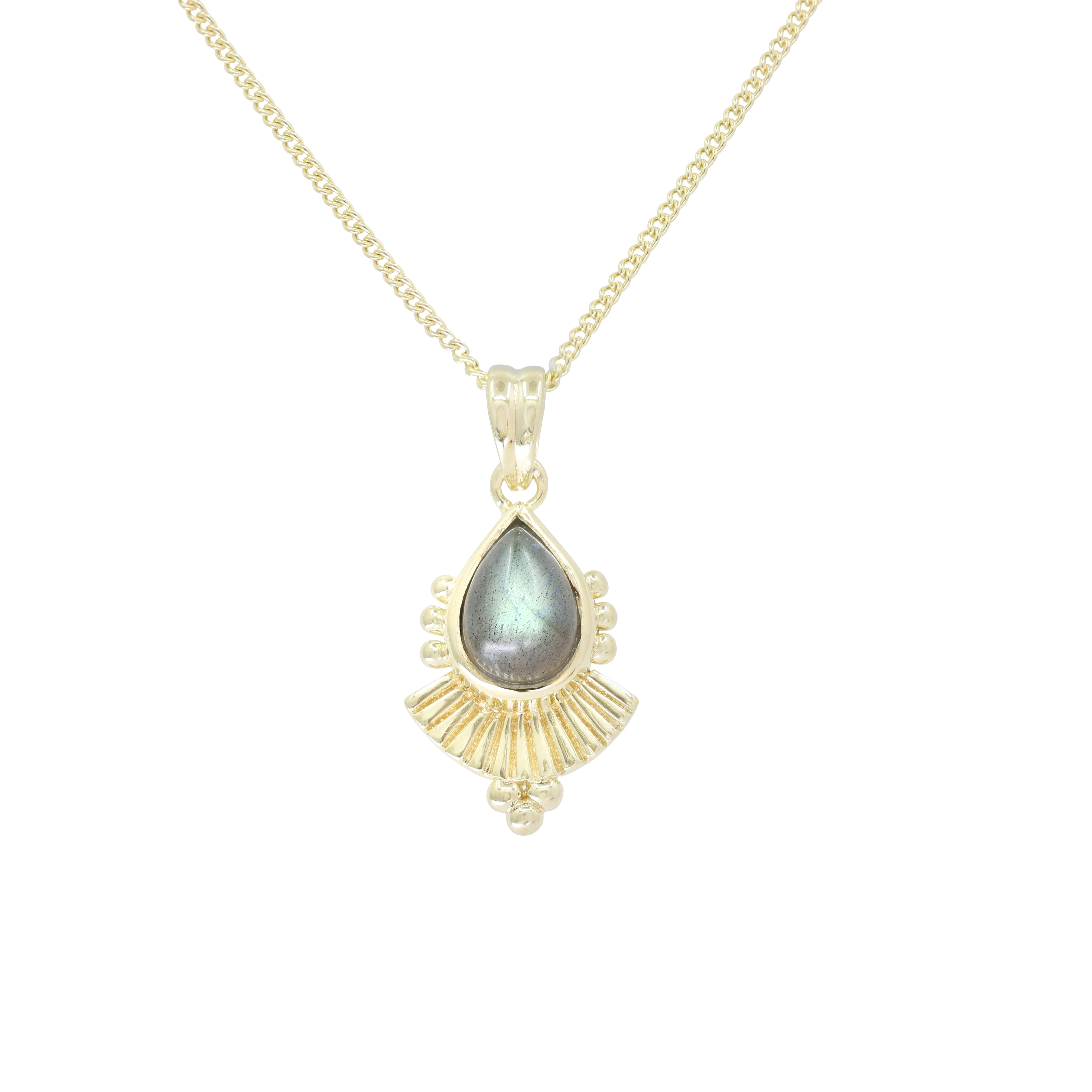 Cleopatra Gold Labradorite Pendant