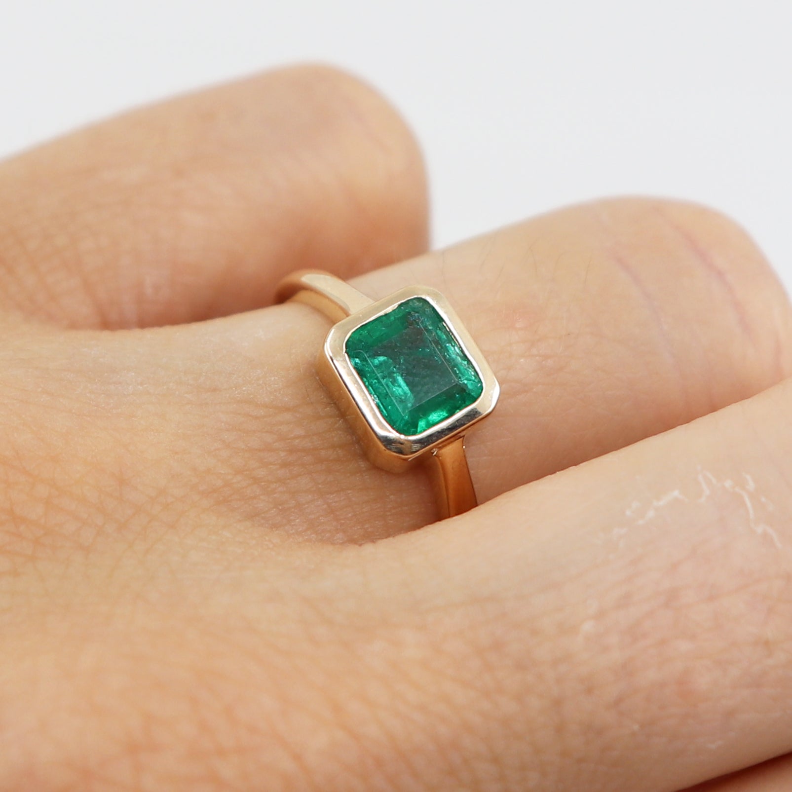 Poison Ivy Square Cut Natural Emerald