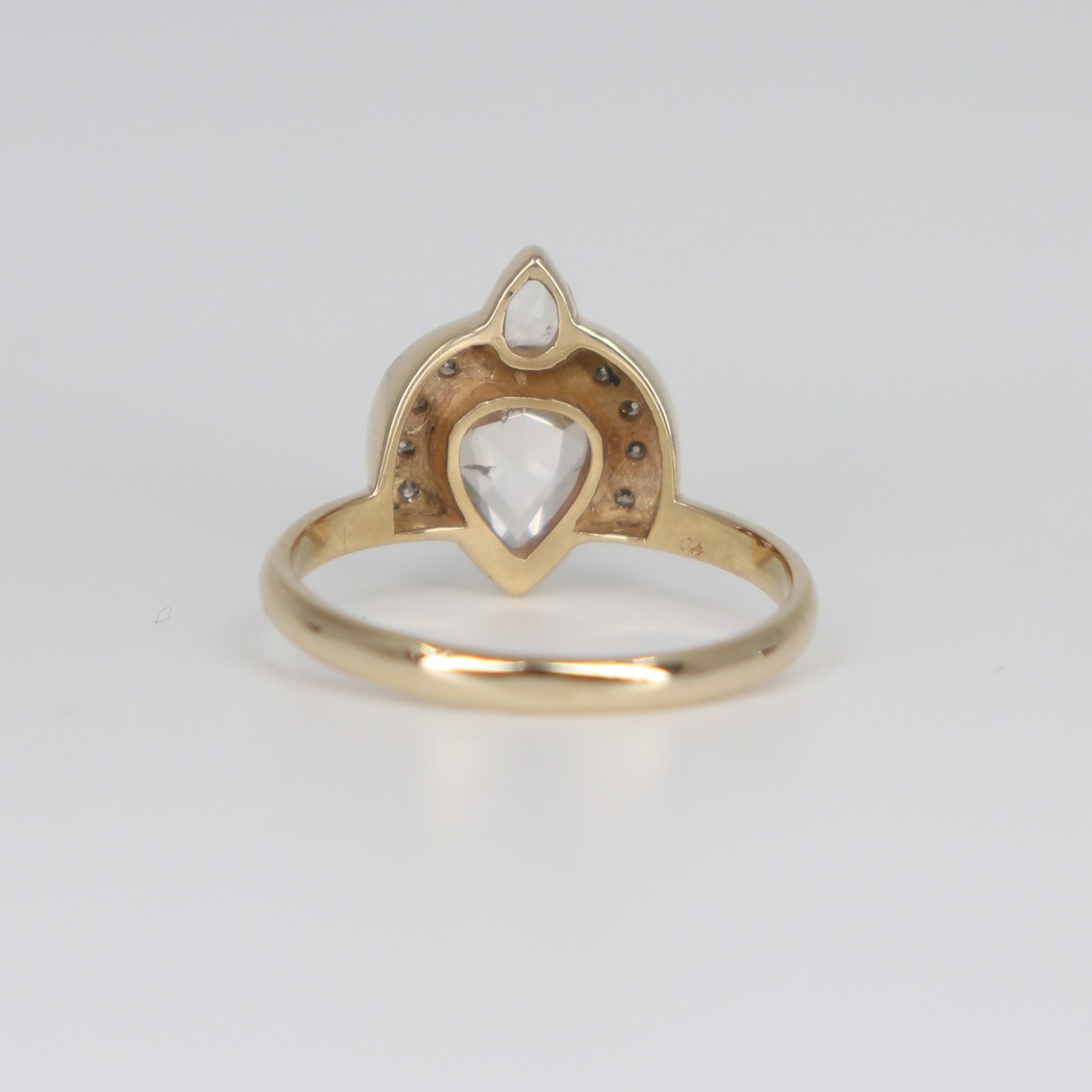 Rose Cut Champagne Diamond Empress Ring