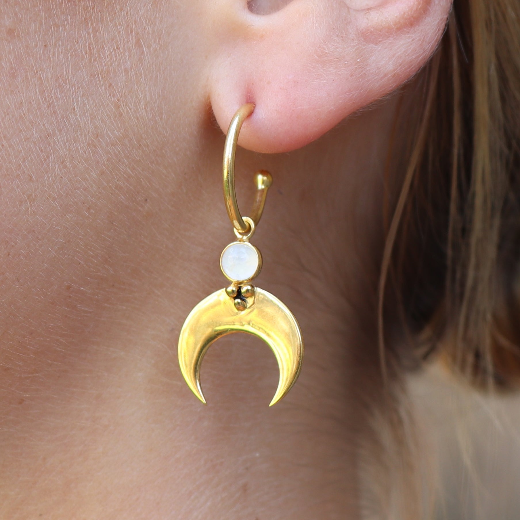Baby Eclipse Gold Hoops