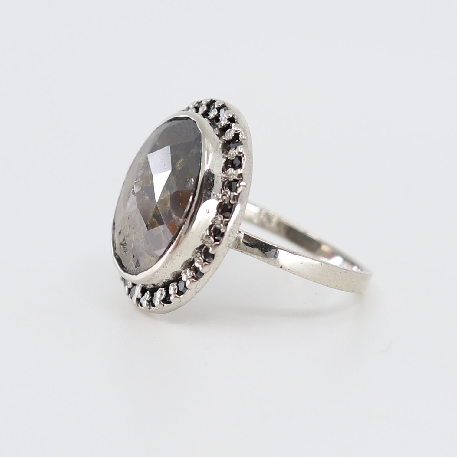 Cosmic Diamond Art Deco Ring