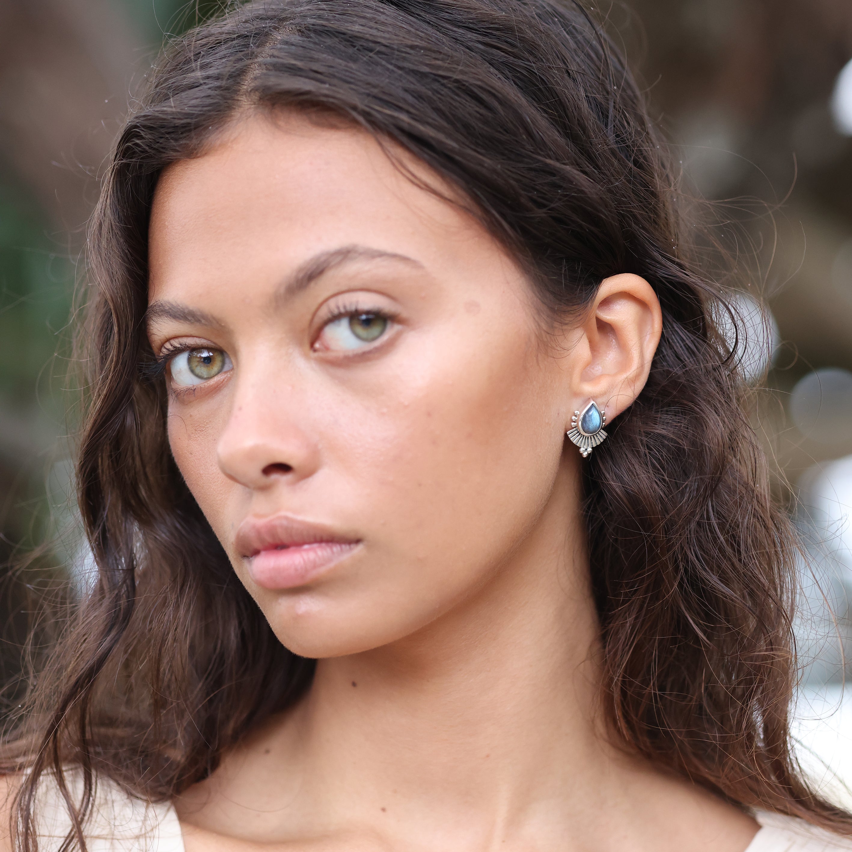 Cleopatra Labradorite Earrings