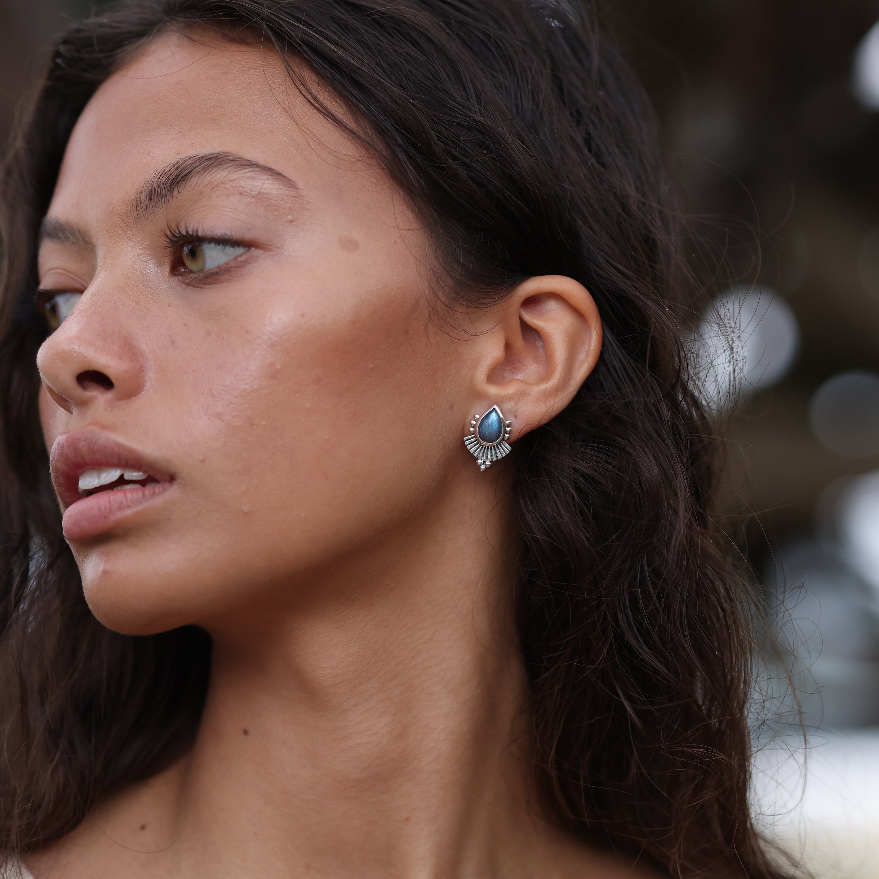 Cleopatra Labradorite Earrings