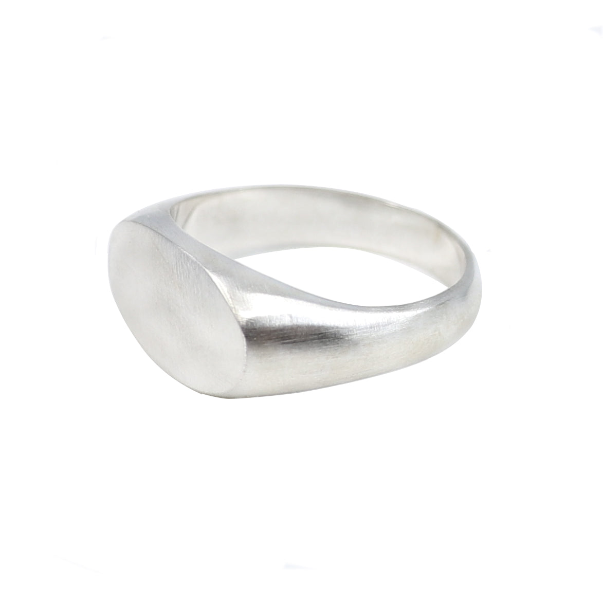 Brushed Signet Ring