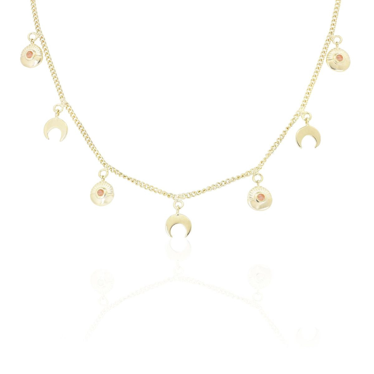 Solar Sunstone Gold Choker