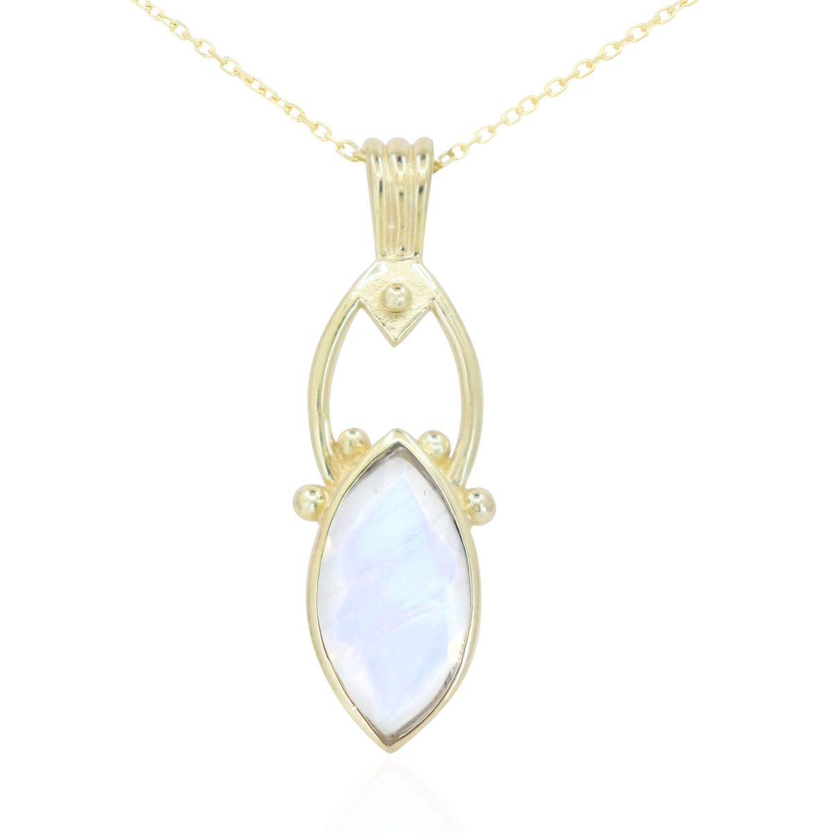 Marquise Moonstone Gold Necklace – ToniMay