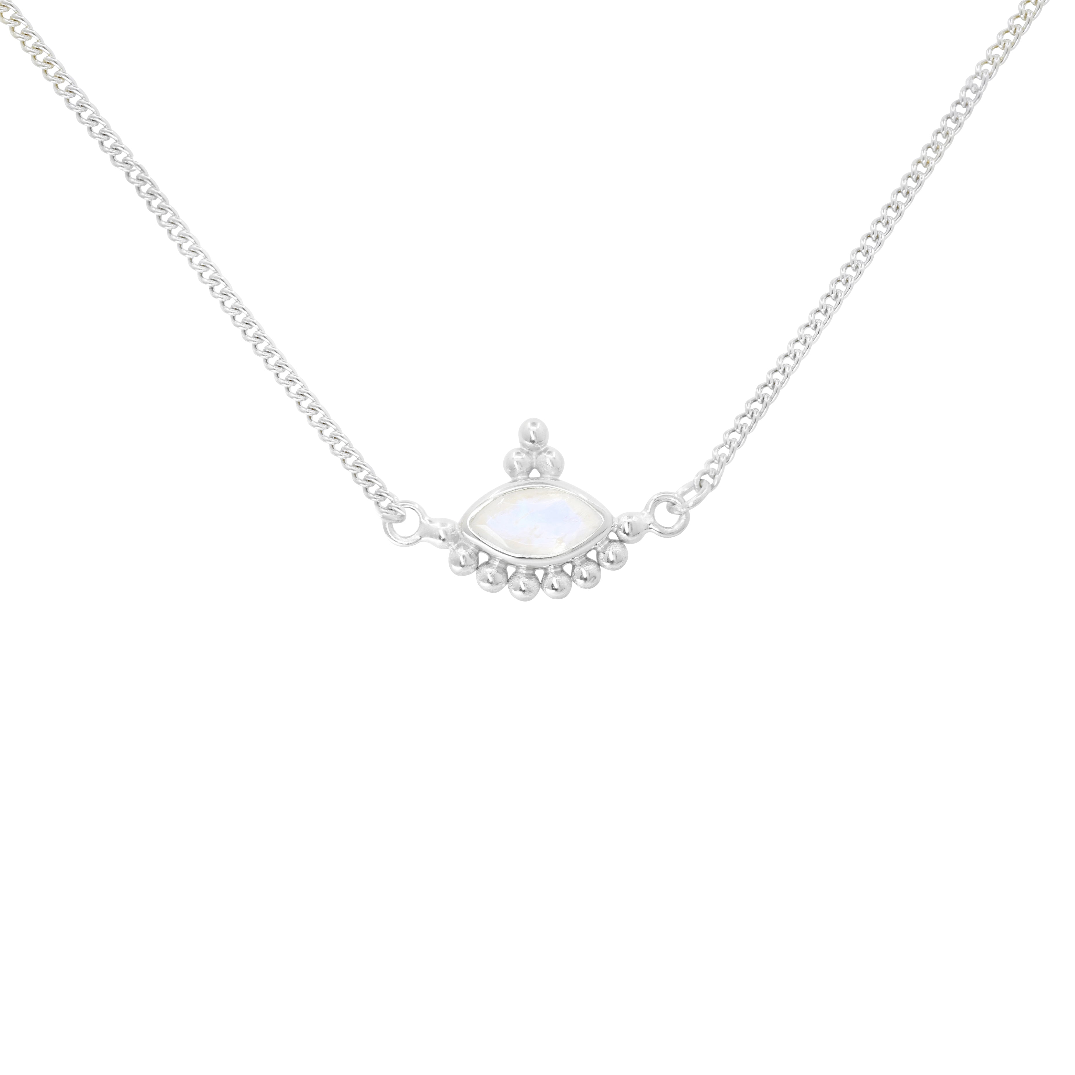 Ophelia Moonstone Silver Choker