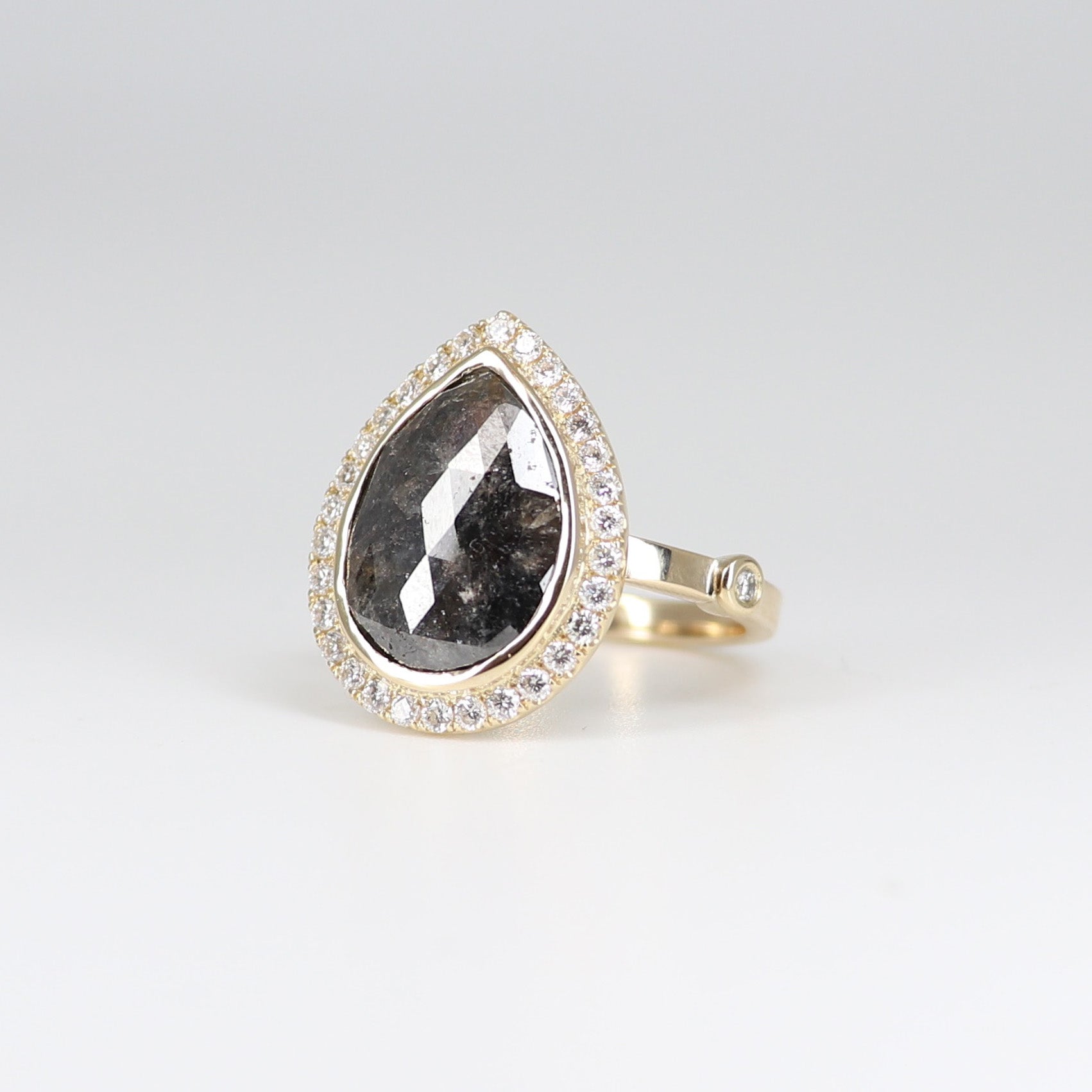 Grey and White Diamond Dynasty Ring