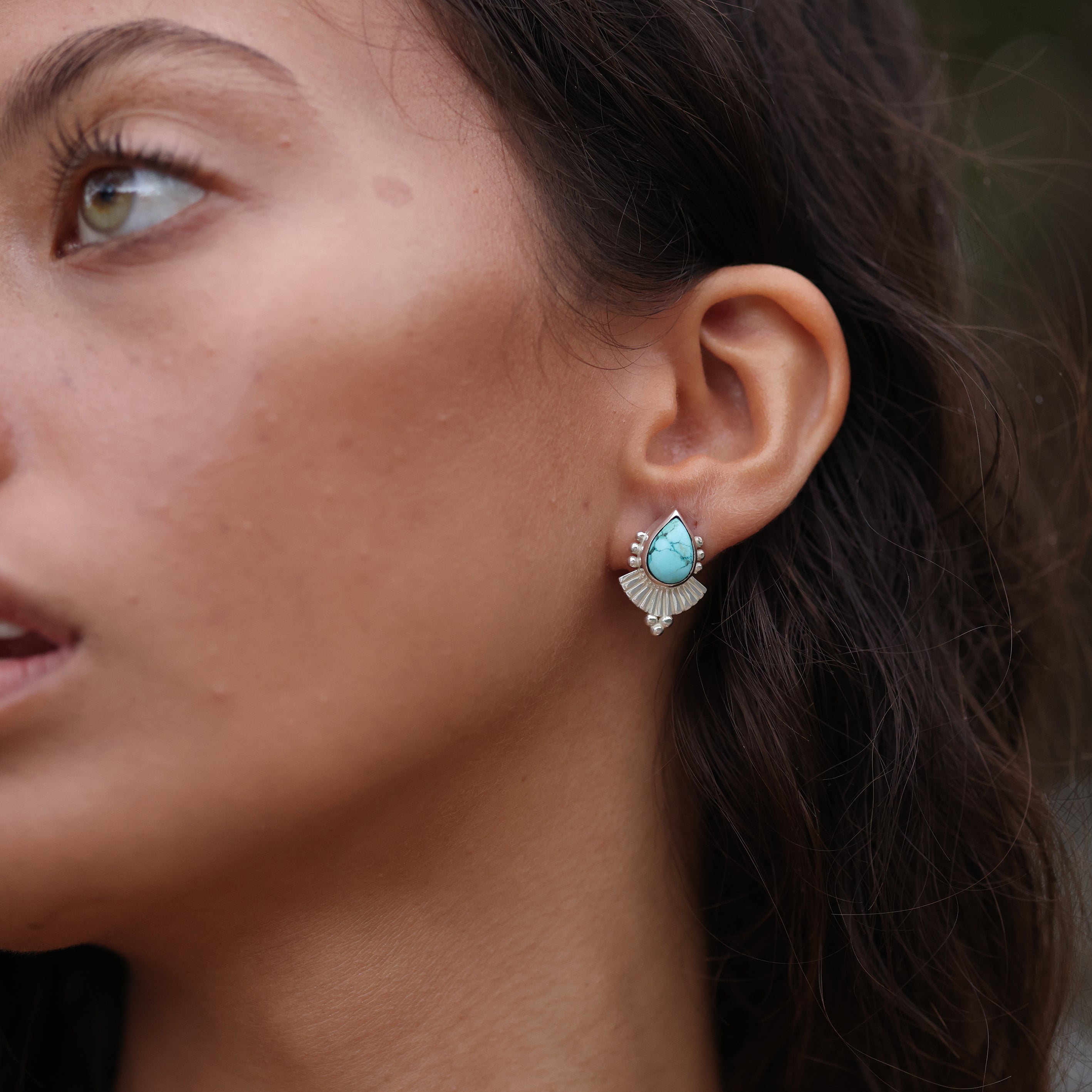 Cleopatra Turquoise Earrings