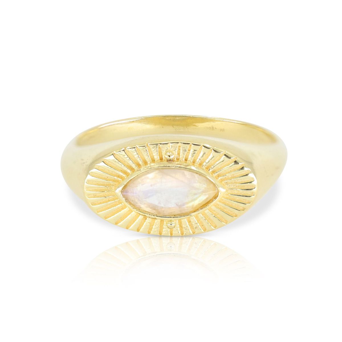 Radiance Moonstone Gold Ring