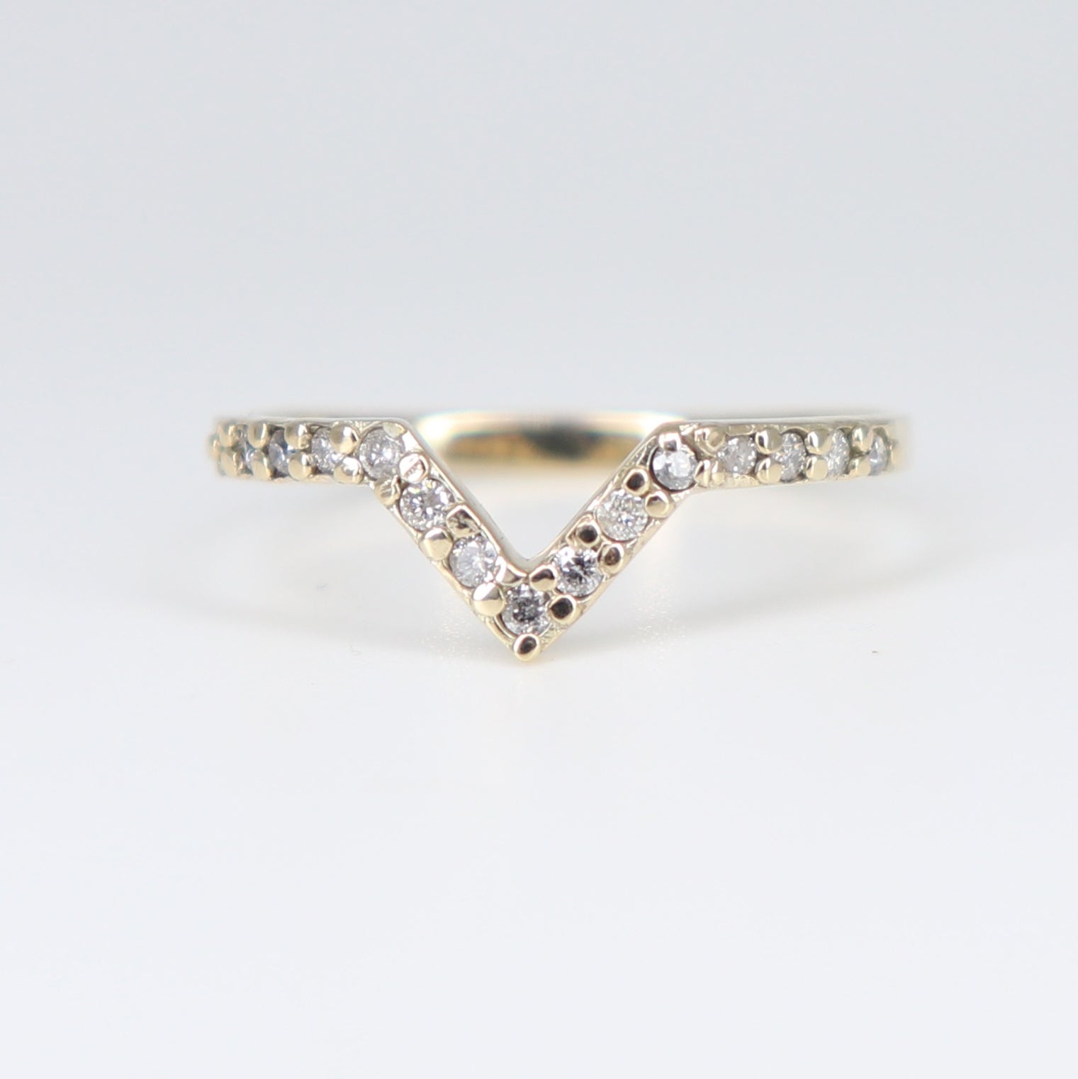 Baby Nova Yellow Gold Diamond Pavè Ring